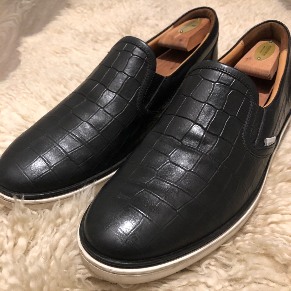 y Choo “Grove” Croc Embossed Slip-On Size 13 Mens